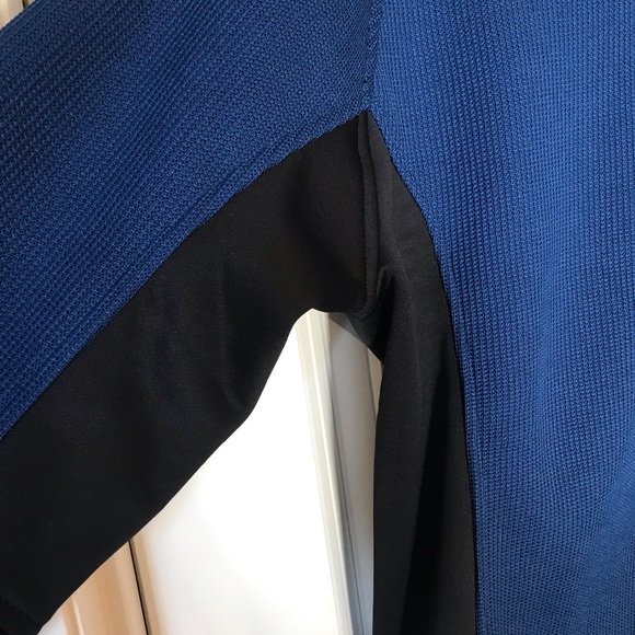 🆕 Spyder Men’s Half Zip Outbound Stryke Sweater Jacket, Blue - Picture 6 of 10